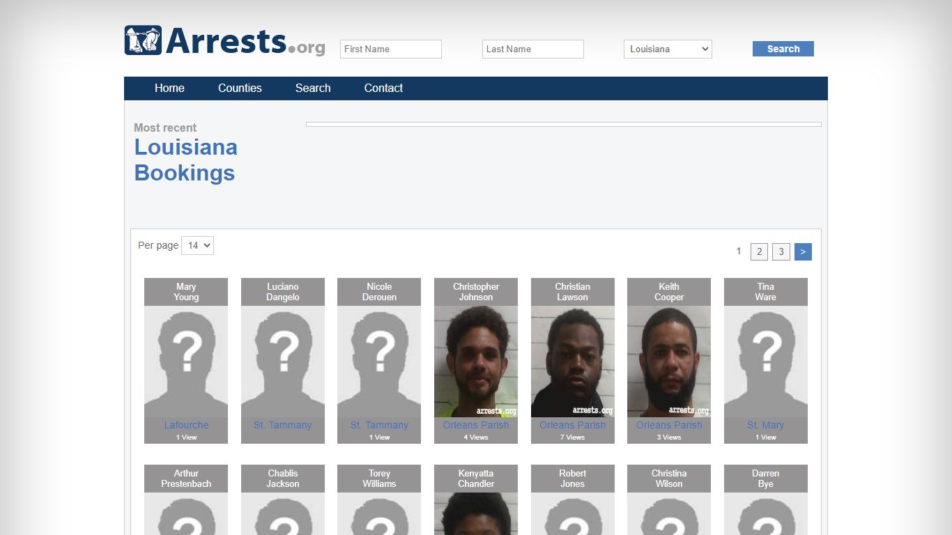 Louisiana Arrests and Inmate Search